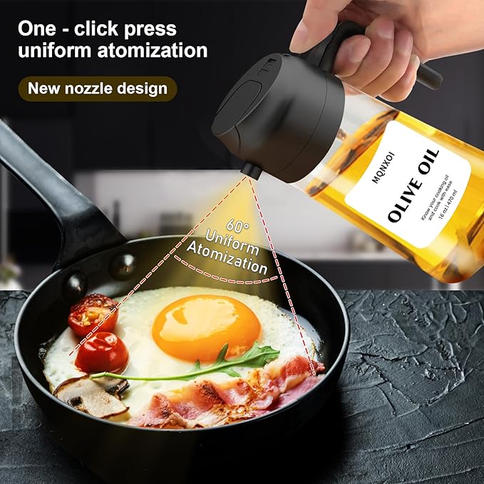 sprayable olive oil holder.