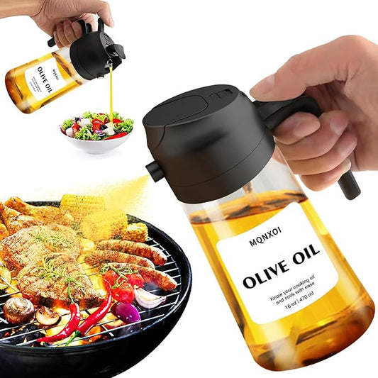 sprayable olive oil holder.