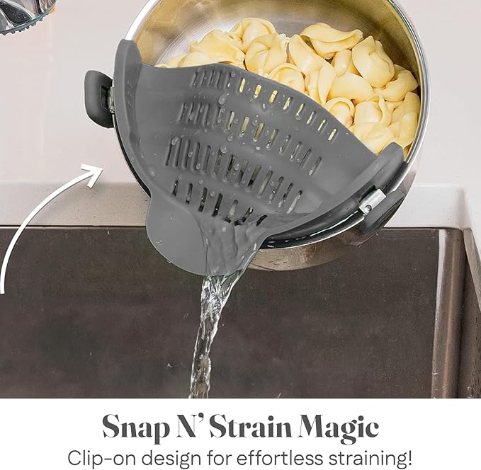 attachable strainer for pots
