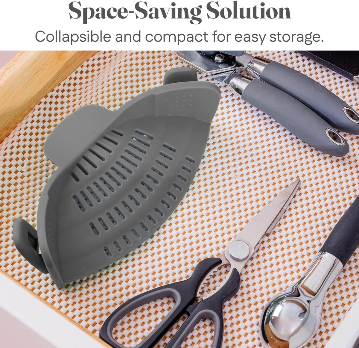 attachable strainer for pots